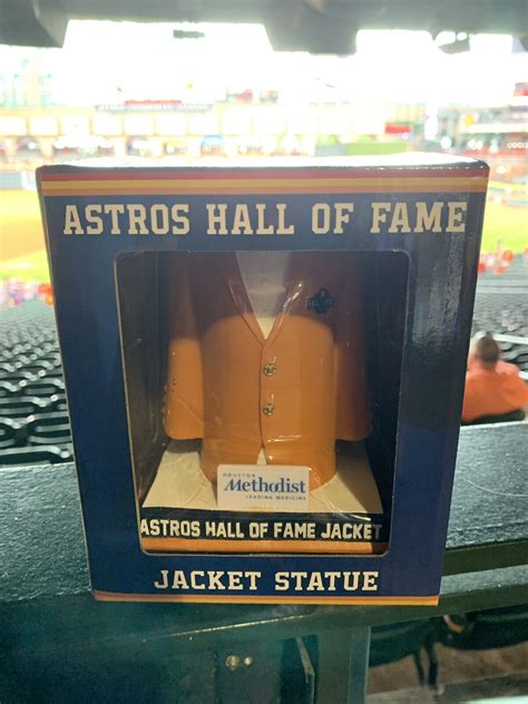 Houston Astros réplique statue veste HOF SGA 8/4 Hall of Fame 